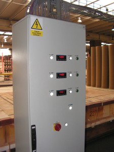 Switchboard for distributed controlling of tunel furnace  